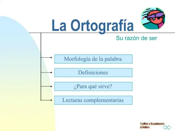 La Ortograf a