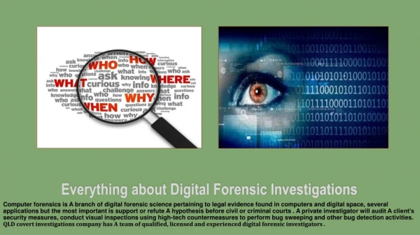 Everything about Digital Forensic Investigations