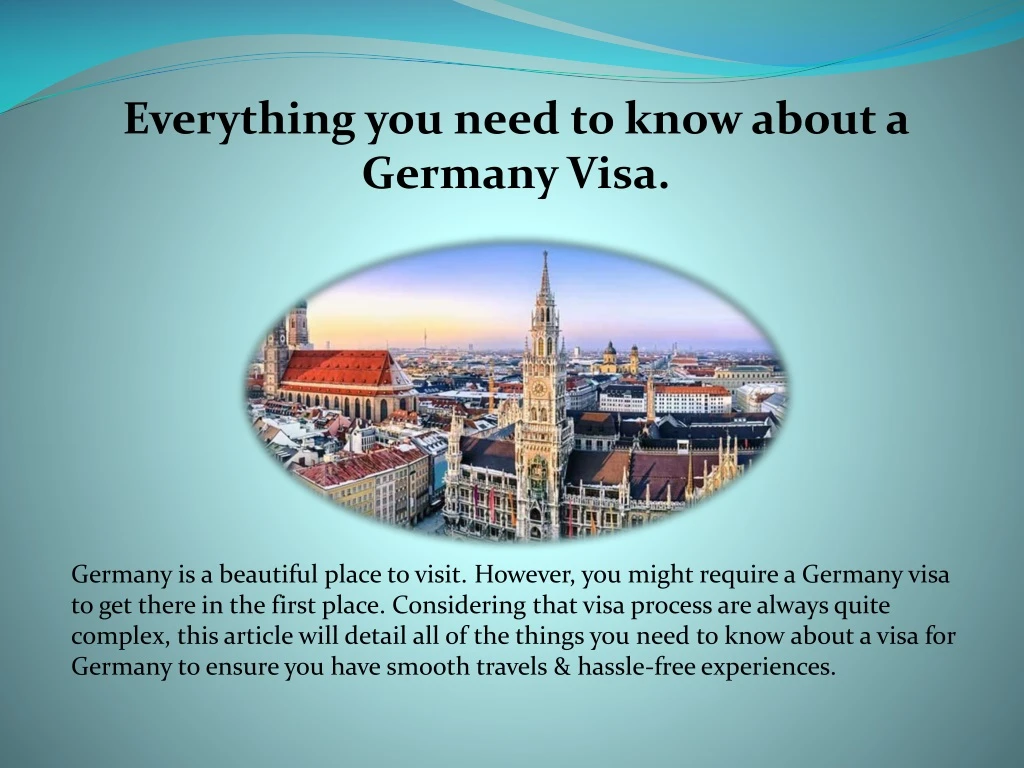 everything you need to know about a germany visa