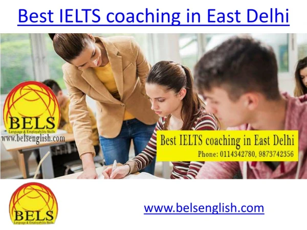 Best IELTS coaching in East Delhi - Bels English