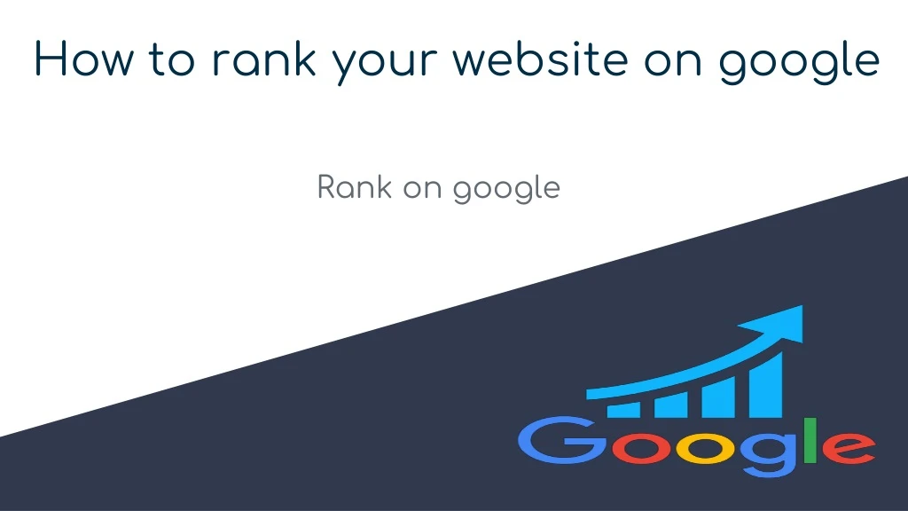 how to rank your website on google