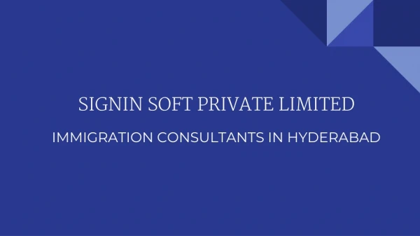 Immigration Consultants and Services in Hyderabad
