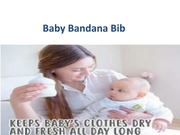 Baby bandana bib