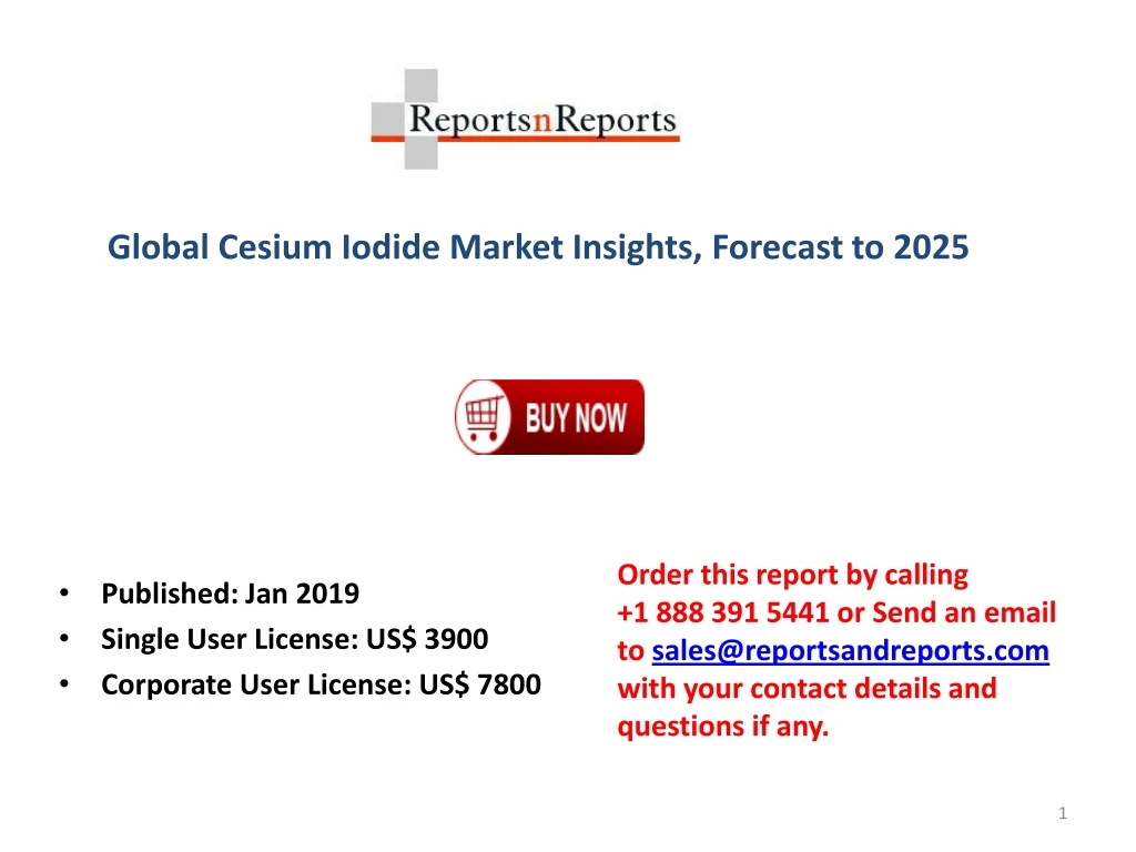global cesium iodide market insights forecast