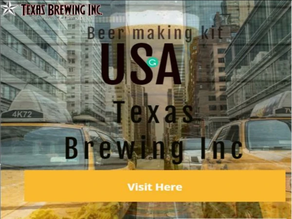 Chocolate Home Brew Beer | Texas Brewing Inc.