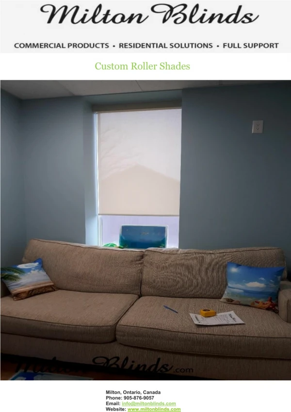 Custom Roller Shades