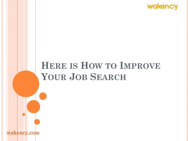 Here is How to Improve Your Job Search