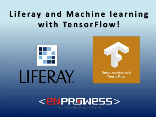 Liferay & Machine Learning With tensorFlow