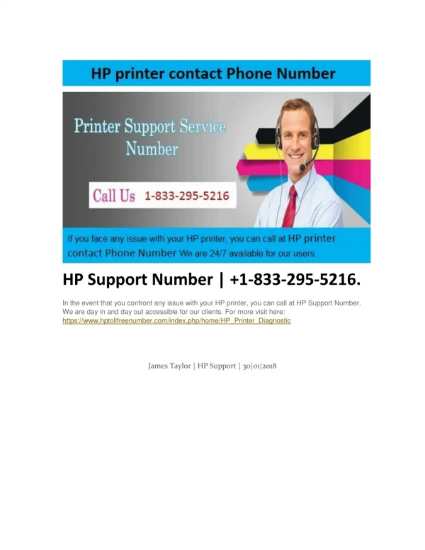 Dial 1-833-295-5216 HP Printer Install Support Number.