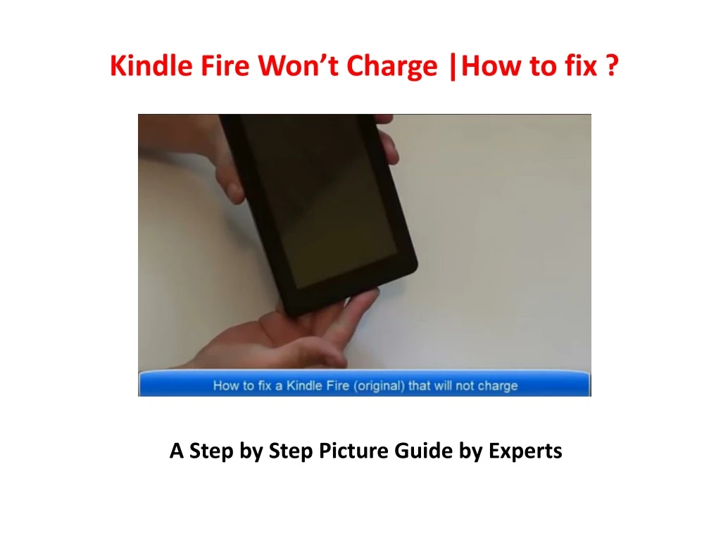 kindle fire won t charge how to fix