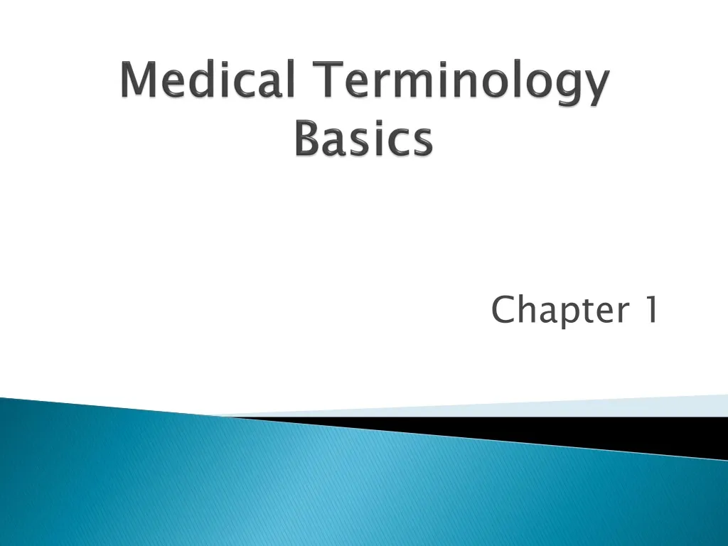 medical terminology basics