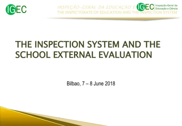 THE INSPECTION SYSTEM AND THE SCHOOL EXTERNAL EVALUATION