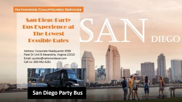 San Diego Charter Bus Experience at the Lowest Possible Rates