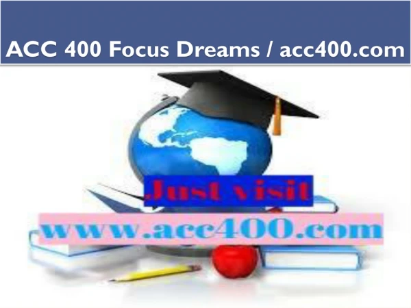 ACC 400 Focus Dreams / acc400.com