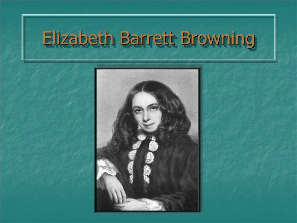 elizabeth barrett browning