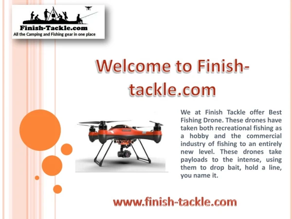 Get The Best Fishing Drone At Finish-Tackle.Com
