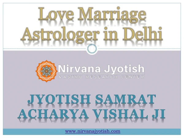 Renowned Astrologer in Delhi - Jyotish Samrat Acharya Vishal Ji