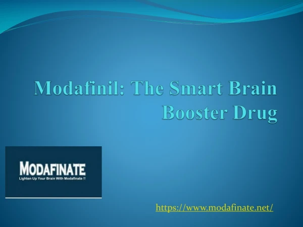 Modafinil The Smart Brain Booster Drug