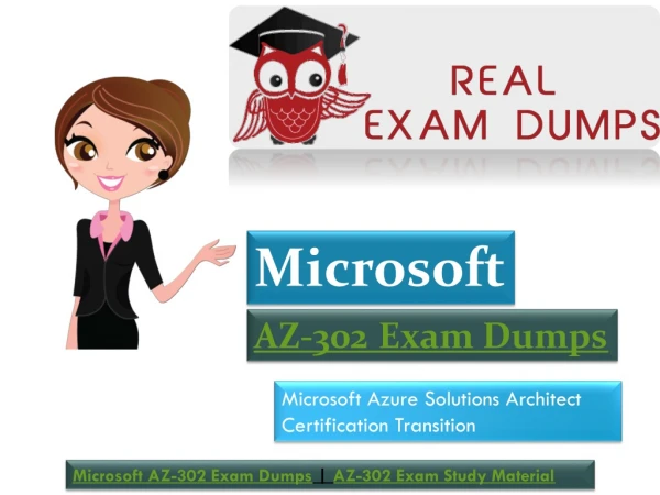 Microsoft AZ-302 Exam Dumps Material |Realexamdumps.Com