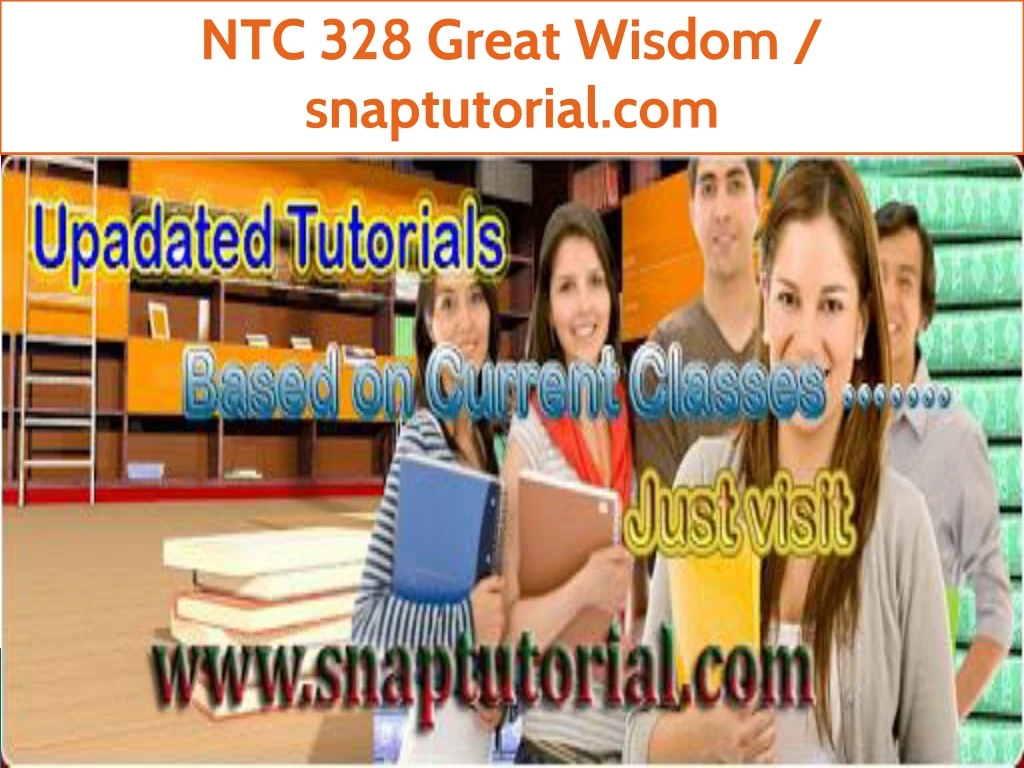 ntc 328 great wisdom snaptutorial com