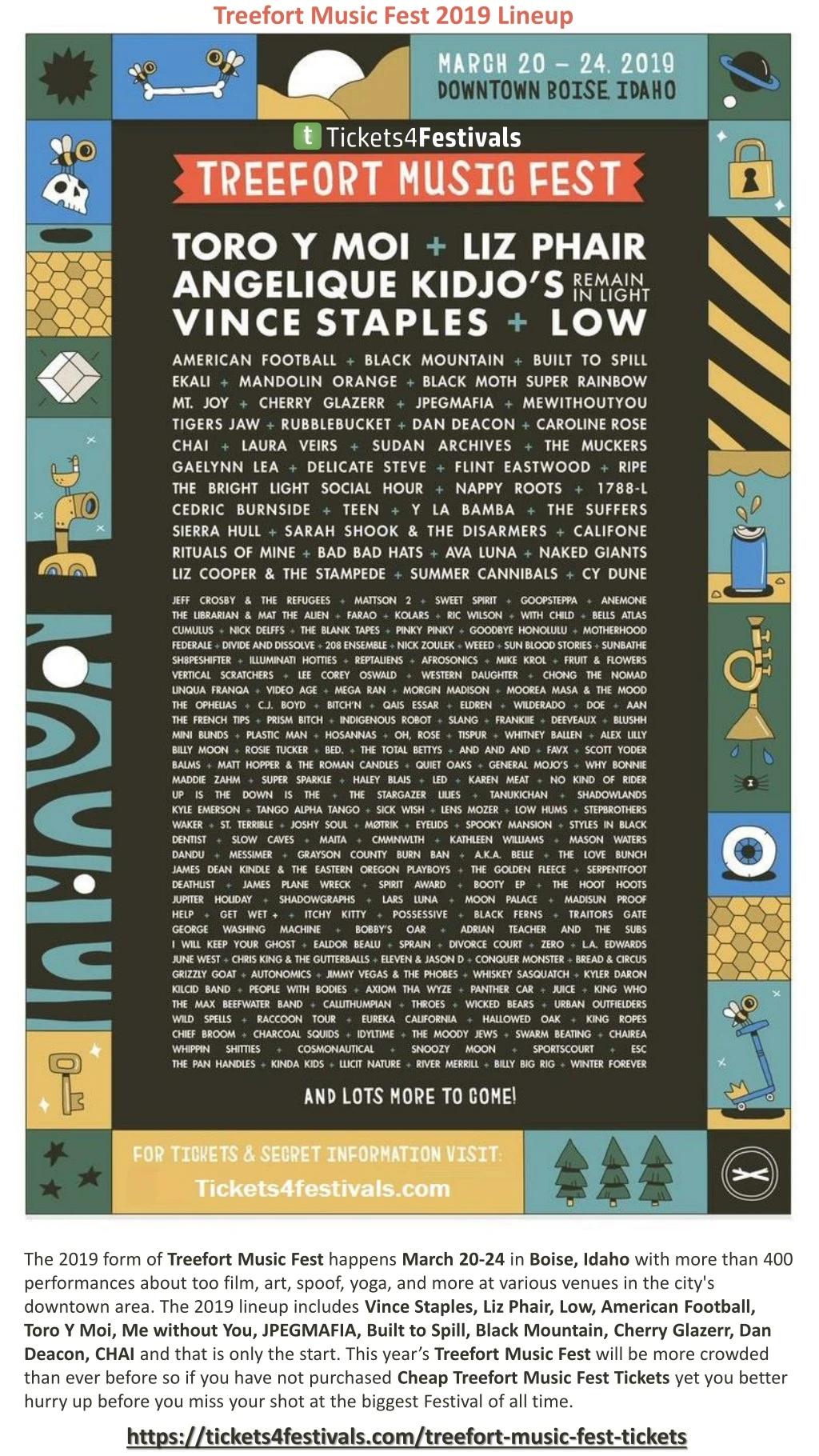 treefort music fest 2019 lineup