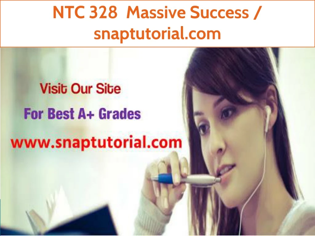 ntc 328 massive success snaptutorial com
