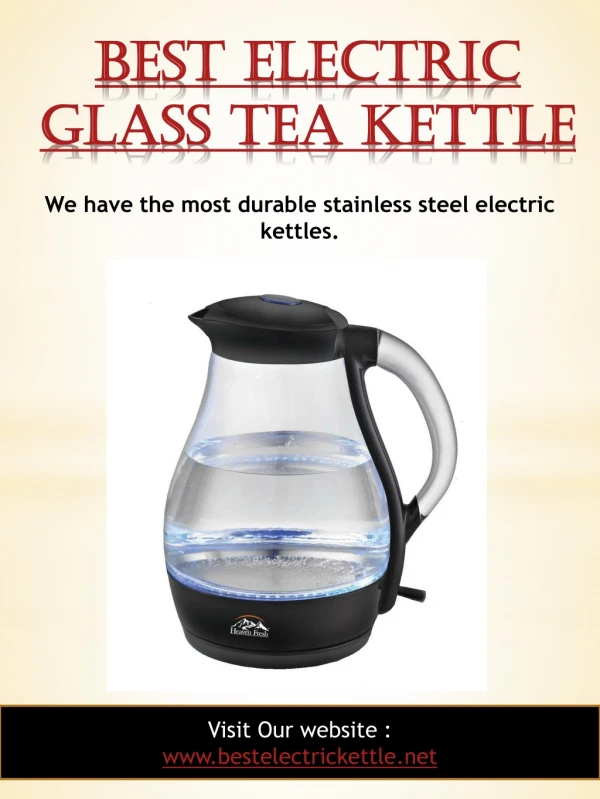 Best Electric Glass Tea Kettle