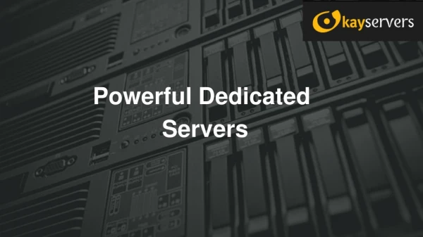 Powerful Dedicated Servers