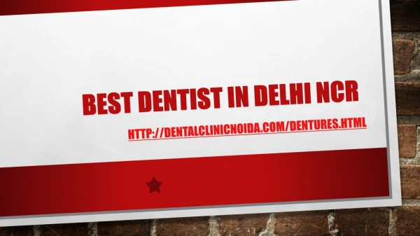 Best Dentist in Delhi NCR