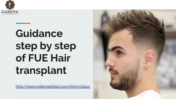 Guidance step by step of FUE Hair transplant