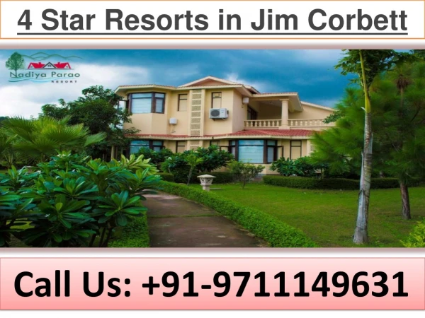 4 Star Resorts in Jim Corbett