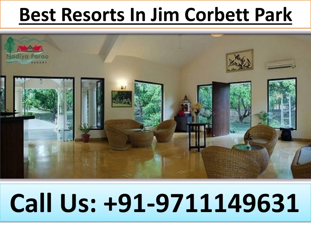 best resorts in jim corbett park