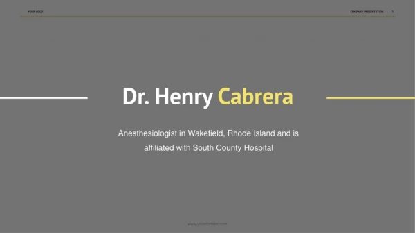 Henry Cabrera, MD - BS Preprofessional Studies, University of Notre Dame