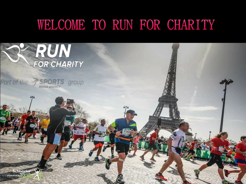 welcome to run for charity