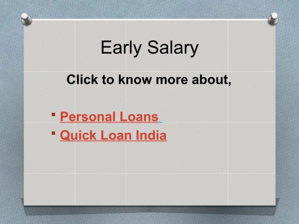 The various benefits of opting for a salary advance loan in India