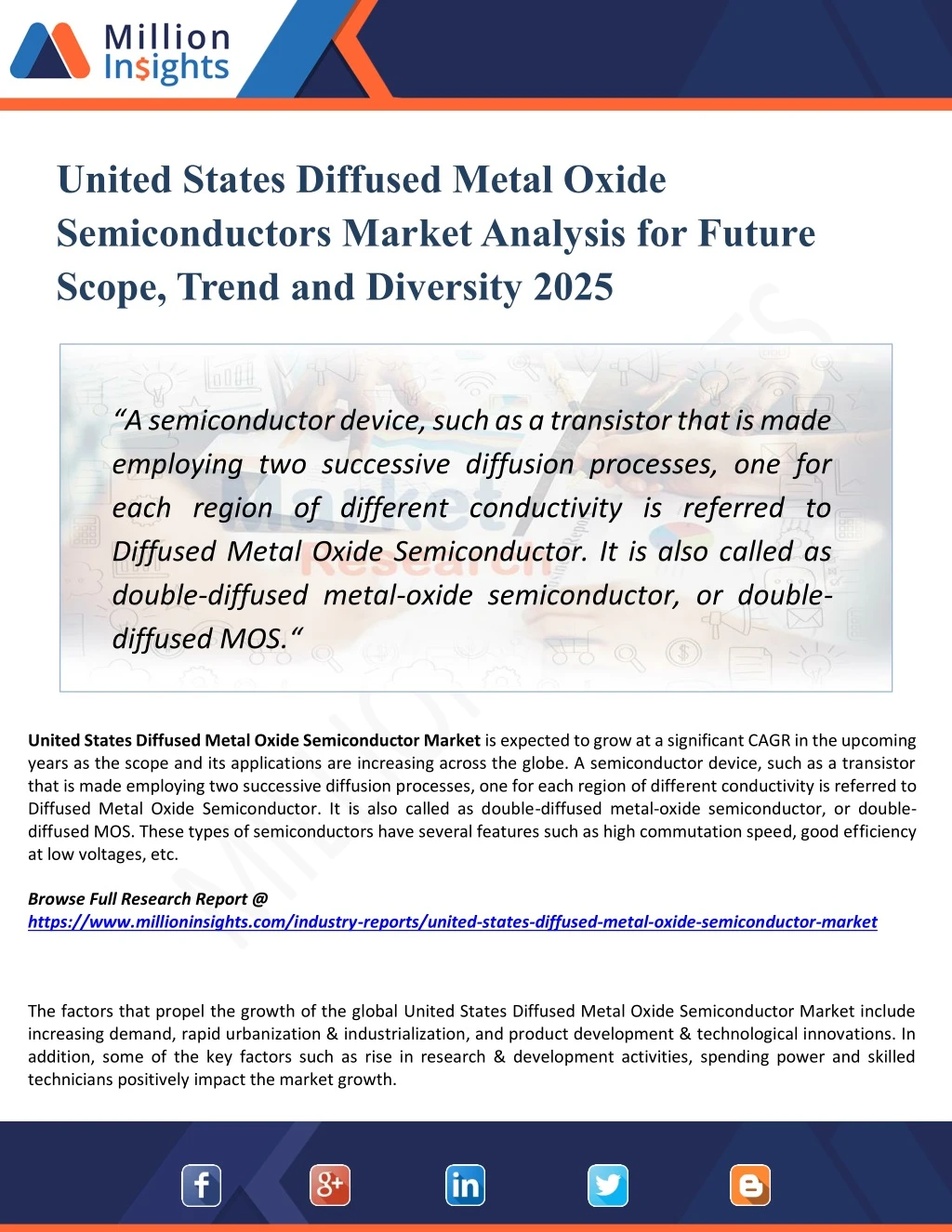 united states diffused metal oxide semiconductors