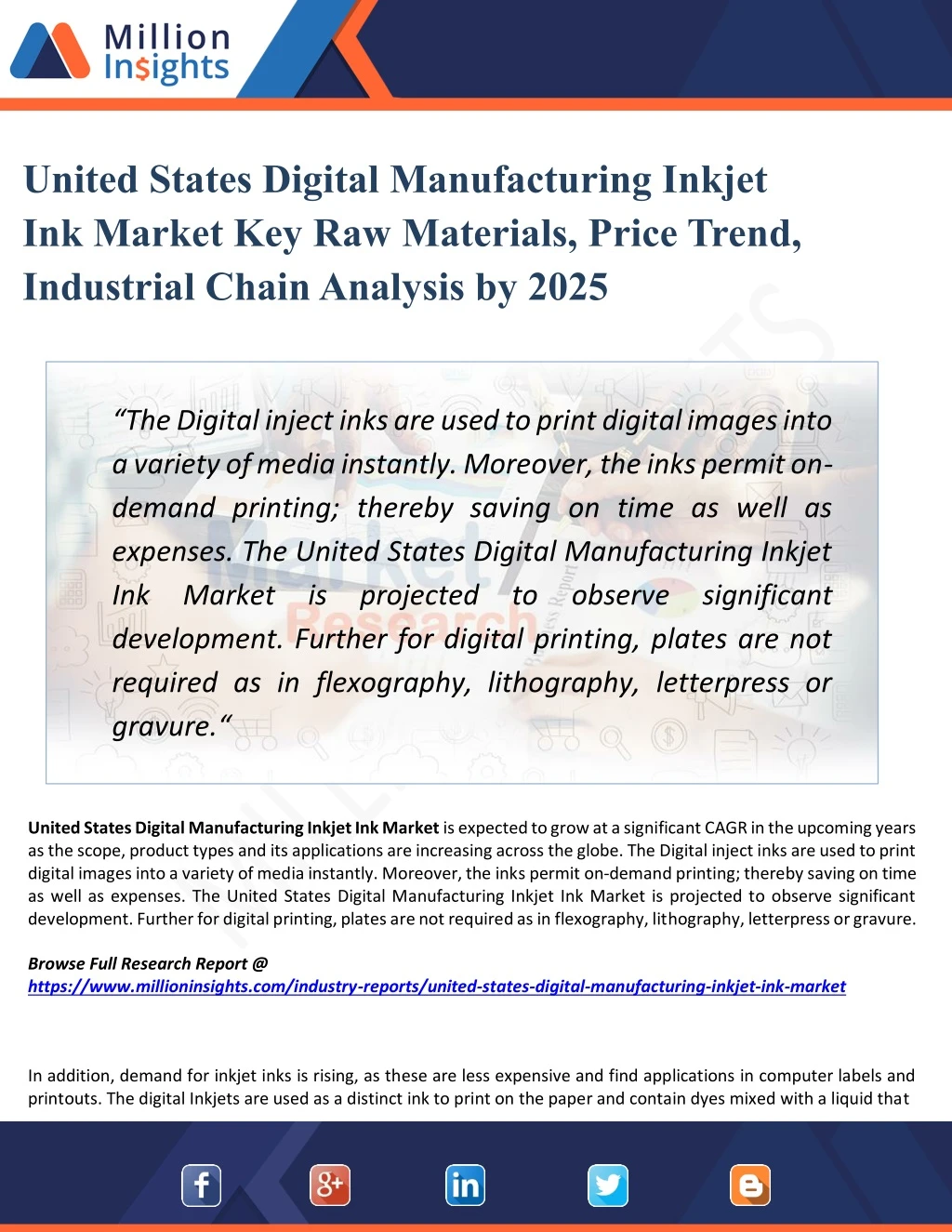 united states digital manufacturing inkjet