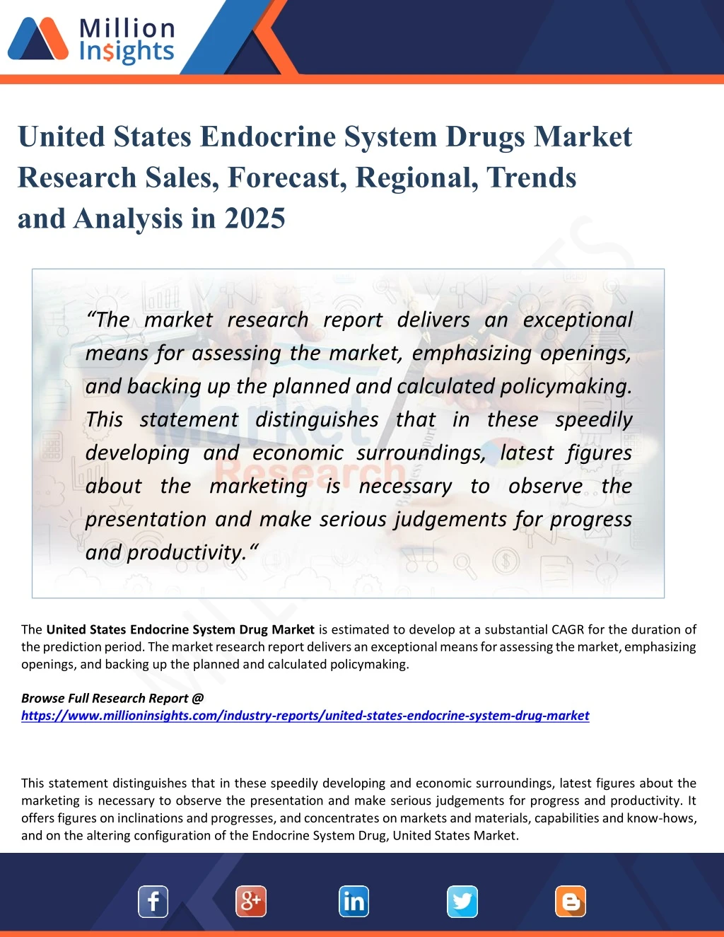 united states endocrine system drugs market