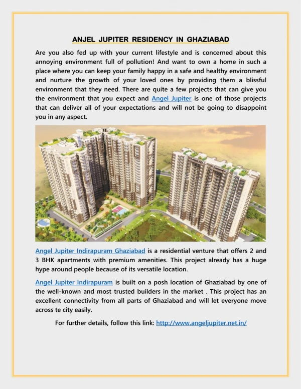 Angel Jupiter Luxury Residency in Ghaziabad