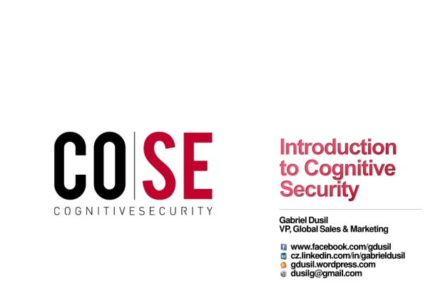Cognitive Security - Corporate Introduction ('12)