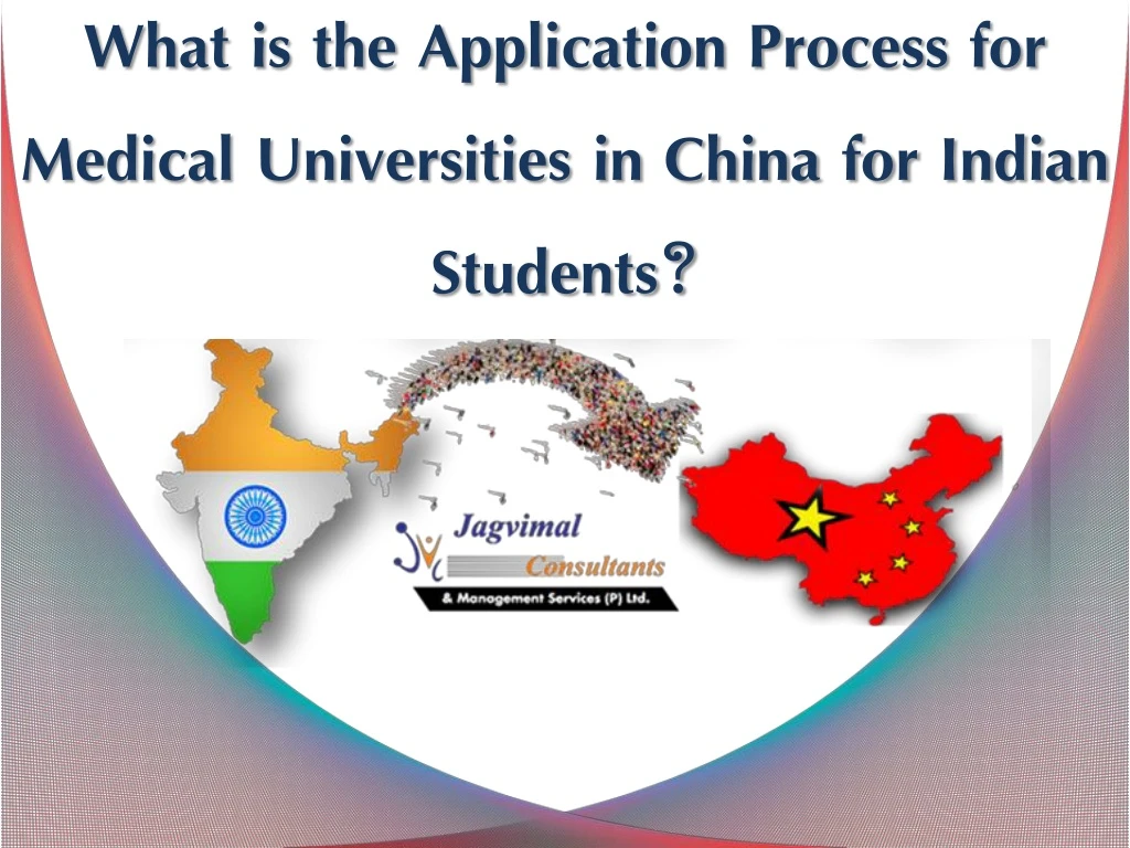 what is the application process for medical universities in china for indian students