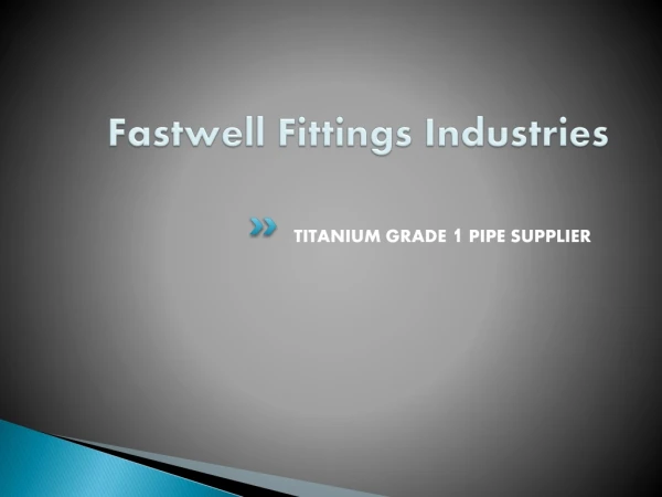 Titanium grade 1 pipe supplier