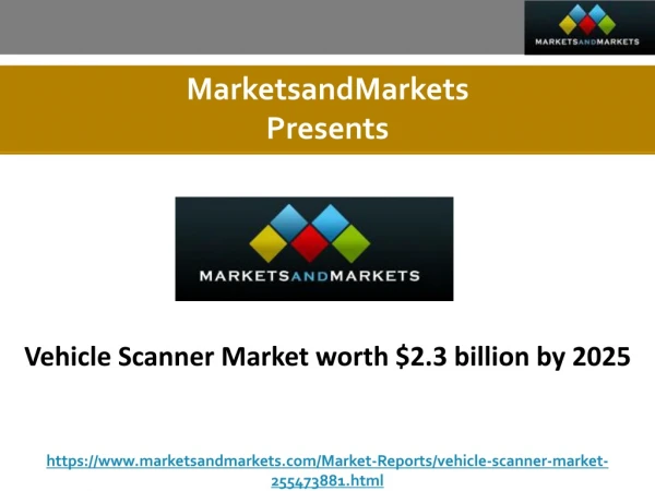 Vehicle Scanner Market worth $2.3 billion by 2025
