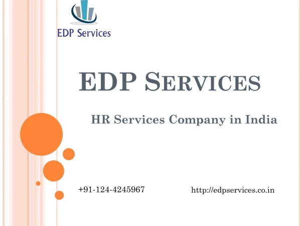 EDP Services - HR Consultancy in India