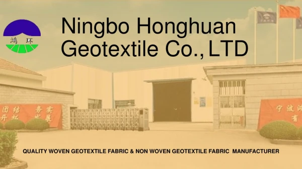 Find High Strength Woven Geotextile