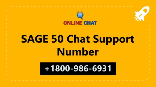 SAGE 50 Chat Support Number