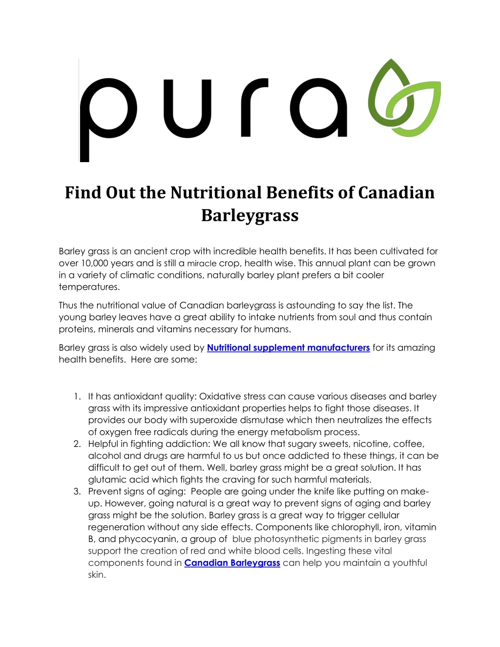 find out the nutritional benefits of canadian