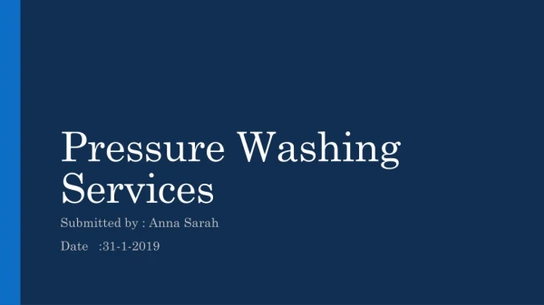 Professional Pressure Washing Companies FL