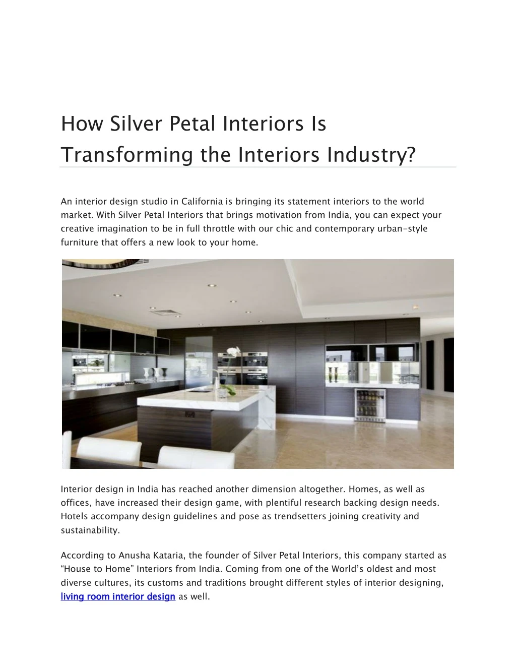how silver petal interiors is transforming