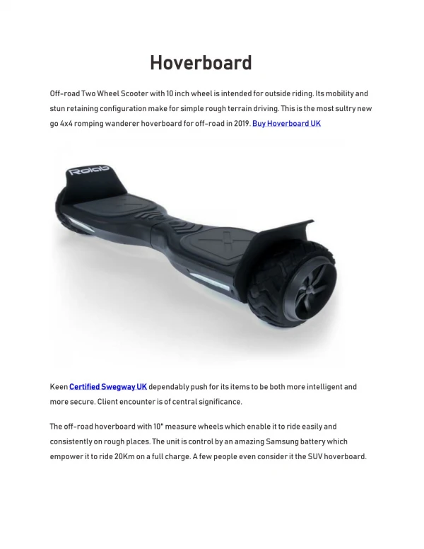 Hoverboard | SEGBO